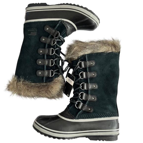 Sorel Joan of Arctic Faux Fur Waterproof Snow Boots Size 9 Black Outdoor NEW - Picture 3 of 12